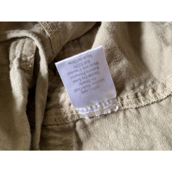 Women's Johnny Was Linen lightweight cinched Jacket Green Size Medium - Picture 5 of 5